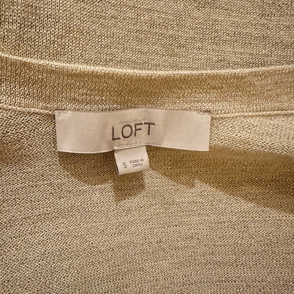 LOFT Lightweight Sparkly Cardigan S FREE SHIP - Picture 4 of 5